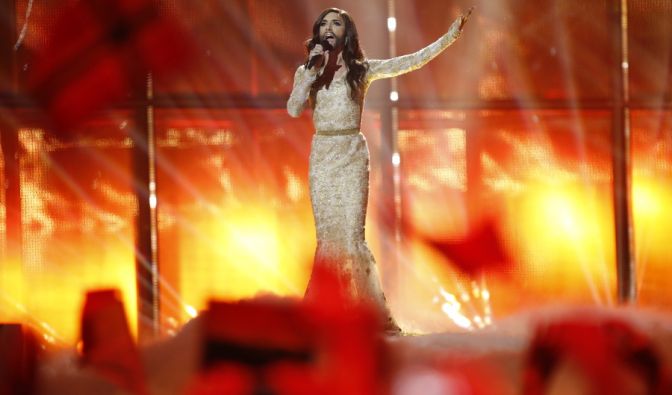 Eurovision Song Contest 2014 ESCSiegerin Conchita Wurst wirbt für