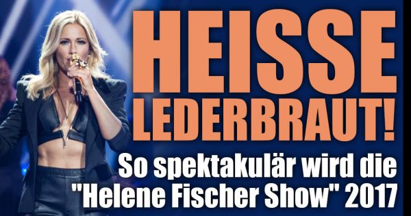 Helene Fischer Show As A Repeat Hot Leather Bride Helene Fischer On April 8 2018 Back On Tv