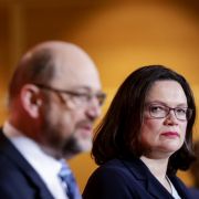 Martin Schulz und Andrea Nahles. Martin Schulz und Andrea Nahles.
