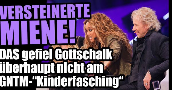 Thomas Gottschalk Kinderkarneval Das Passte Ihm Beim Gntm