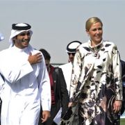 Bettina Wulff beim Staatsbesuch in Katar. Die Titanic lässt sie jetzt einen Mohammed-Film drehen. Bettina Wulff beim Staatsbesuch in Katar. Die Titanic lässt sie jetzt einen Mohammed-Film drehen.