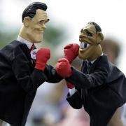 Der Kampf ums Präsidentenamt zwischen Romney (links) und Obama wird in den Swing States entschieden. Der Kampf ums Präsidentenamt zwischen Romney (links) und Obama wird in den Swing States entschieden.