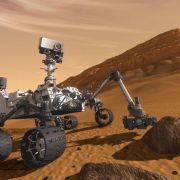 Eine künstlerische Darstellung zeigt die Landung des Marsrover «Curiosity» auf dem Mars. Eine künstlerische Darstellung zeigt die Landung des Marsrover «Curiosity» auf dem Mars.