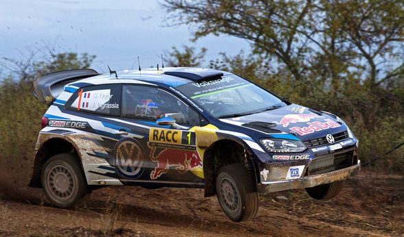 Sebastien Ogier aus Frankreichfuhr 2016 noch mit seinem Volkswagen Polo bei der Rallye-WM in Spanien mit.
