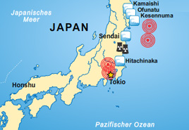 Katastrophe in Japan