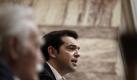 Der Chef der griechischen Radiakllinken, Alexis Tsipras, im Parlament in Athen. Foto: Alkis Konstantinidis Foto: dpa
