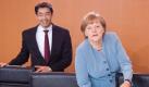 Wirtschaftsminister Philipp Rösler und Kanzlerin Angela Merkel beim Energie-Gipfel. Foto: Michael Kappeler Foto: dpa