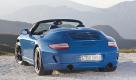 Das dickes Hinterteil ist das Markenzeichen des 911 Speedster. Unterbrochen wird der voluminöse Doppelhöcker durch zwei Klappen, die eine lebenswichtige Funktion erfüllen: Im Fall der (Un-)Fälle schießen hier in Sekundenbruchteilen die mit Federn vorgespannten Überrollbügel heraus. Foto: pi