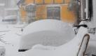 Neuschnee im Johanniskloster von Stralsund. Foto: dpa