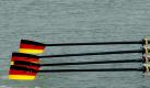 Die Ruderer eröffnen die Saison 2010, hier die Riemen des Achters beim Training. Foto: dpa