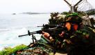 Südkoreanische Soldaten positionieren sich entlang der Grenze zu Nordkorea. Die Spannungen zwischen den verfeindeten Staaten nehmen wieder zu. Nordkorea hat angekündigt, die Grenze dicht zu machen und auf Lautsprecher zu schießen, die Propaganda Richtung Norden senden. Foto: ap