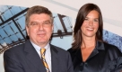 Thomas Bach und Katarina Witt werben für Spiele in München 2018. Foto: dpa