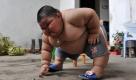 Lu Hao ist erst drei Jahre jung und wiegt bereits 60 Kilo. Foto: hgm-press
