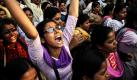 Aktivisten der Partei Socialist Unity Center of India (SUCI) protestieren in Kalkutta gegen die Preissteigerungen bei täglichen Bedarfsgütern. Die Inflationsrate sank im Januar zwar minimal auf 8,23 Prozent, bewegt sich aber immer noch auf einem hohen Niveau.  Foto: dapd