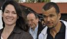 Schauspieler Nikolaus Okonkwo (r.) kam mit seiner Ehefrau, der Schauspielerin Cheryl Shepard. Foto: news.de