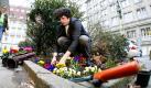 Bunte Blumen gegen graue Städte (Foto)