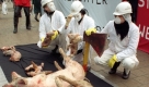 Gegen die grausame Haltung der Schlachttiere werden immer wieder Proteste organisiert. Foto: dpa
