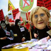 Merkel Protest (Foto)