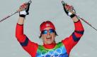 Jubel bei Marit Björgen:Die Norwegerin ist die erfolgreichste Athletin der Olympischen Spiele. Foto: dpa
