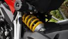 Typisch Ducati: Das justierbare Federbein ermöglicht das komplette Spektrum von Schotterpiste bis Rennstrecke. Allerdings ist die Einstellung manuell. Nur die Topversion S lockt mit elektrischen Komponenten. Foto: news.de