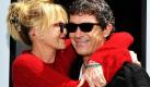 Schauspieler Antonio Banderas und Ehefrau Melanie Griffith bei der Premiere von Für immer Shrek in Los Angeles. Für den neuen Shrek-Film lieh Banderas der Figur des gestiefelten Katers zum dritten Mal seine Stimme. Foto: ap