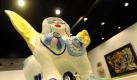 zu der Ausstellung im Spregel-Museum gehört unter anderem die «Sphinx» von Niki de Saint Phalle Laurens. Bildfunk+++ Foto: dpa