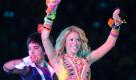 Shakira schwingt zur Abschlussfeier der WM in Südafrika ihre Hüften. Natürlich darf so kurz vor dem Endspiel ihr WM-Hit Waka Waka nicht fehlen. Foto: dpa