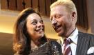 Der ehemalige Tennisprofi Boris Becker und seine schwangere Frau Lilly Kerssenberg stehen am Montag (23.11.2009) vor Beginn der Verleihung des Laureus Medienpreises in Kitzbühel (Österreich) vor einem Mercedes. Becker überreichte den Medienpreis an den Unternehmer und SAP-Gründer Hopp.
 Foto: dpa