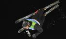 Im Nachthimmel fliegt Alexej Grischin am Cypress Mountain durch die Luft. Der Ski-Freestyler entscheidet das Springen für sich und holt das erste Gold für Weißrussland bei den Spielen.  Foto: ap