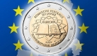 Die Mnze mit dem Motiv 50 Jahre Europa erschien 2007 in allen 13 damals zur Euro-Zone gehrenden Lndern. Sie erinnert an die Unterzeichnung der Rmischen Vertrge von 1957 - die Geburtsstunde der Europischen Union. Foto: news.de