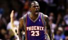 Jason Richardson von den Phoenix Suns reagiert ausgelassen auf den 107:101-Sieg über die San Antonio Spurs beim Halbfinale der NBA Basketball Series in San Antonio. Phoenix steht damit als erstes Team in den Conference Finals. Foto: ap