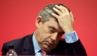 Prime Minister Gordon Brown gestures as he listens to Harriet Harman (unseen), Leader of the House of Commons and Minister for Women and Equality, during her speech on the fourth day of Labour Party conference on 30 September 2009 held at the Brighton Centre.
 Foto: dpa
