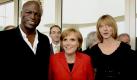 Montage beweist: Frisurtechnisch sind Angela Merkel und Heidi Klum auf einer Wellenlänge. Foto: news.de/dpa (Montage)