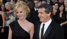 Im schwarzen Partnerlook freuten sich Antonio Banderas und Melanie Griffith auf die Verleihung. Foto: dpa/Mike Nelson