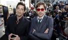 Cast member Adrien Brody, left, and actor Robert Downey Jr. pose together at the premiere of 'Splice' in Los Angeles on Wednesday, June 2, 2010. (AP Photo/Matt Sayles)

 Foto: ap
