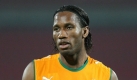 Im Länderspiel gegen Deutschland war Didier Drogba verletzungsbedingt nicht dabei. Doch für die WM steht der Superstar der Elfenbeinküste mit Sicherheit auf dem Rasen. Zum Turnier 2006 in Deutschland hatten sich die Ivorer zum ersten Mal für eine WM-Endrunde qualifiziert. Foto: dpa