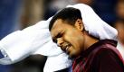 Der Franzose Jo-Wilfried Tsonga war lange ein Angstgegner für Roger Federer. Das Viertelfinale der US Open entschied nun der Schweizer für sich: In drei Sätzen fegte er Tsonga vom Platz. Im Halbfinale wartet auf den ehemaligen Weltranglistenersten die aktuelle Nummer Eins Novak Djokovic. Foto: dapd