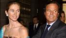 Der spanische Sänger Julio Iglesias und seine Lebensgefährtin Miranda Rijnsburger kommen in San Lorenzo de El Escorial zur Hochzeit der Tochter des spanischen Ministerpräsidenten Aznar (Archivfoto vom 05.09.2002). Nach 14 Jahren will Eglesias heiraten. 'Ich glaube wir heiraten dieses Jahr', sagte Iglesias dem US-Sender CBS in einem Interview auf seinem Anwesen in Punta Cana in der Dominikanischen Republik, das am Sonntag (16.05.2004) ausgestrahlt werden soll.
 Foto: dpa