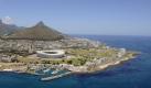 Zwischen Atlantikküste und Tafelberg: Das Green-Point-Stadion in Kapstadt wurde inmitten einer malerischen Szenerie erbaut. Foto: dpa