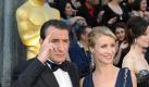 Jean Dujardin mit seiner Frau Alexandra Lamy bei der Oscar-Verleihung. Foto: Mike Nelson Foto: dpa