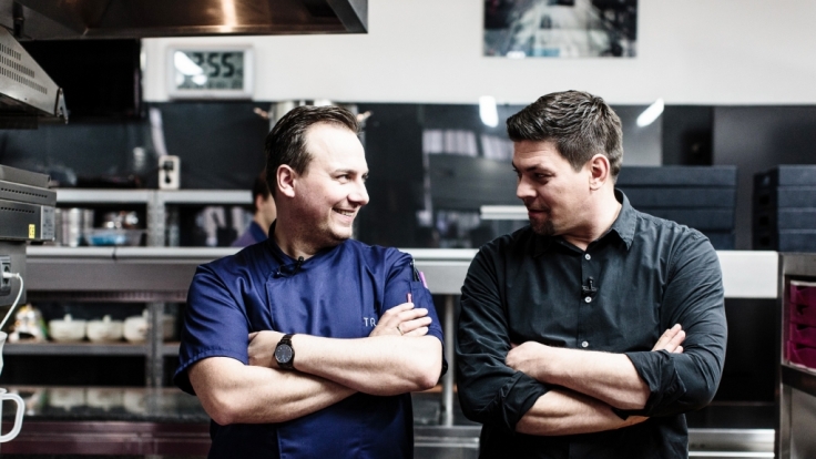 Tim Raue (l.) und Tim Mälzer.