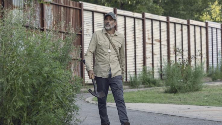 Negan ergreift die Flucht.