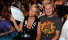 Der ehemalige Fußballer Stefan Effenberg und seine Frau Claudia Effenberg schauen die Show des Modelabels 'Guido Maria Kretschmer' am Freitag (03.07.2009) bei der Mercedes-Benz Fashion Week auf dem Bebelplatz in Berlin. Im Rahmen der Modewoche Berlin werden bis 5. Juli 2009 die Trends für Frühling/Sommer 2010 gezeigt. Foto: Britta Pedersen dpa/lbn +++(c) dpa - Bildfunk+++ Foto: dpa