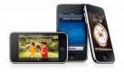 Mit dem iPhone startete Apple 2007 einen groß angelegten Angriff auf die Mobilfunkbranche. Das Smartphone wird über den Bildschirm gesteuert, hat Wlan und eine Digitalkamera mit an Bord. Im Juni 2009 stellte Apple die neueste iPhone Generation, das iPhone 3GS, vor. Foto: Apple