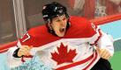 Kanadas Sidney Crosby bejubelt seinen Siegtreffer zum 3:2. Foto: ddp