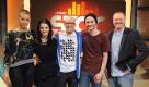 Auch wenn Shelly ein Juryliebling war, mit der Ausbeute fürs Finale von Unser Star für Baku zeigen sich die Juroren Alina Süggeler (links), Thomas D (Mitte) und Stefan Raab (rechts) dennoch zufrieden. Foto: NDR/Willi Weber