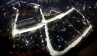 Der Marina Bay Street Circuit in Singapur aus der Vogelperspektive. Es ist das einzige Nachtrennen der Formel 1. Foto: dpa