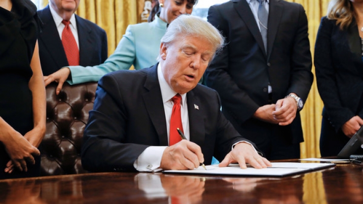 US Präsident Donald Trump im Oval Office des Weißen Hauses.