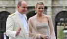 Hochzeitsgäste: Fürst Albert II. von Monaco und Charlene Wittstock. Foto: dpa