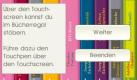 Einfacher Zugriff auf bedeutungsschwere Kulturgeschichte: Eine kurze Einführung erläutert die ohnehin kinderleichte Bedienung der Büchersammlung. Foto: Nintendo